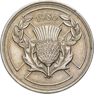 купить Великобритания 2 фунта (pounds) 1986 "XIII Игры Содружества"