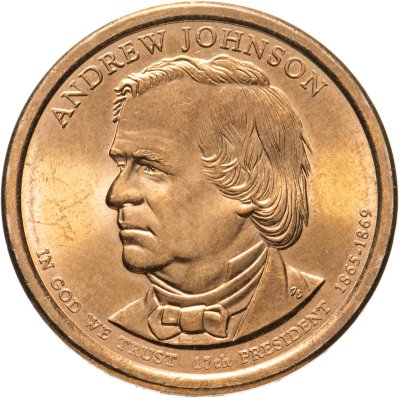 купить США 1 доллар 2011 D "17-ый Президент США - Эндрю Джонсон"