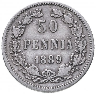 купить 50 пенни 1889 L, для Финляндии