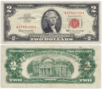 купить США 2 доллара 1963 (Pick 382a)
