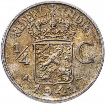 купить Голландская Ост-Индия 1/4 гульдена (gulden) 1941 Знак монетного двора: "P" - Филадельфия