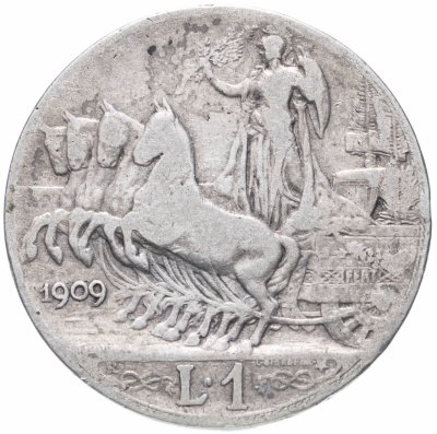 купить Италия 1 лира (lira) 1909