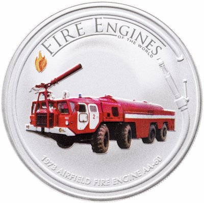 купить Острова Кука 1 доллар 2006 "Пожарные машины мира: Airfield fire engine AA-60» в футляре с сертификатом
