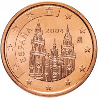 Купить Испания 5 центов (cents) 2004