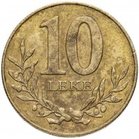 Купить Албания 10 леков (leke) 1996-2000, случайная дата