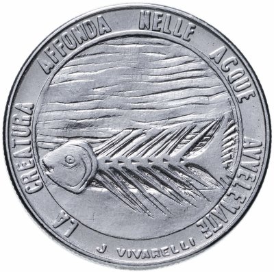 купить Сан-Марино 100 лир (lire) 1977 Экология - стилизованная рыба на реверсе