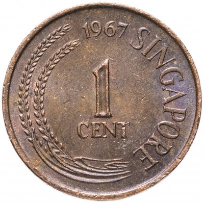 купить Сингапур 1 цент (cent) 1967-1976 не магнетик, случайная дата
