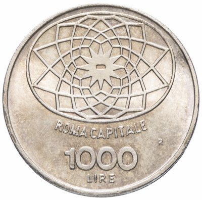 купить Италия 1000 лир 1970 "100-летие Рима в качестве столицы Италии"