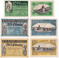 купить Германия (разные земли) набор из 3-х нотгельдов 1918-1922