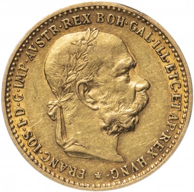 купить Австрия 10 крон (corona) 1897, с портретом императора Франца Иосифа