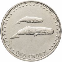 купить Тристан-да-Кунья 1 крона (crown) 2008 "Киты"