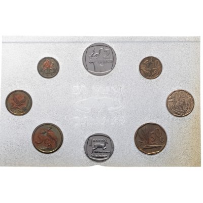 купить ЮАР 1992 набор из 8-ми обиходных монет в официальной запайке