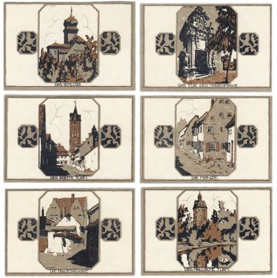 купить Германия (Саксония: Делич) набор из 6 нотгельдов 1921