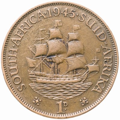 купить ЮАР 1 пенни (penny) 1945