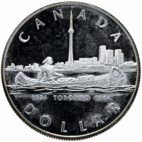 купить Канада 1 доллар (dollar) 1984 "150 лет городу Торонто"