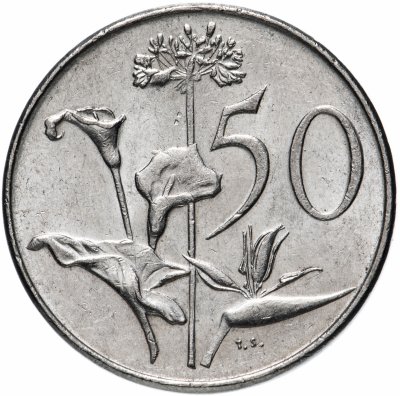 купить ЮАР 50 центов (cents) 1976 "Окончание президентства Якобуса Йоханнеса Фуше"