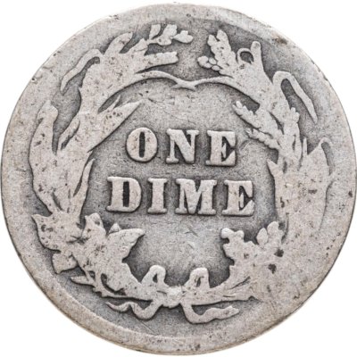 купить США 10 центов (дайм, one dime) 1908 Barber Dime Без отметки монетного двора