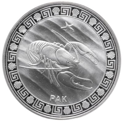 купить Токелау 5 долларов 2012 "Знаки зодиака - Рак" в футляре с сертификатом