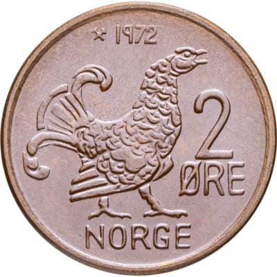 купить Норвегия 2 эре (ore) 1972