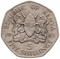 купить Кения 5 шиллингов (shillings) 1985