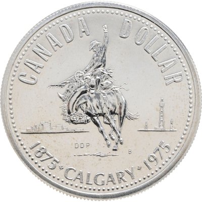 купить Канада 1 доллар (dollar) 1975 "100 лет городу Калгари"