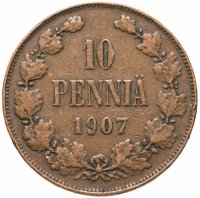 купить 10 пенни (pennia) 1907