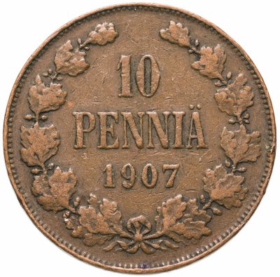 купить 10 пенни (pennia) 1907