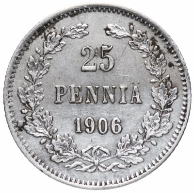 купить 25 пенни (pennia) 1906 L монета для Финляндии