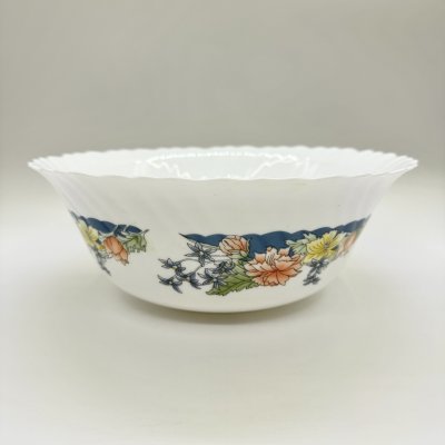 купить Салатник с флоральным декором, стеклокерамика, деколь, Франция, 2000-2010 гг.