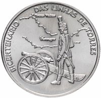 Купить Португалия 2,5 евро (euro) 2010 "200 лет линии обороны Торреш-Ведраш"