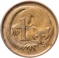 Купить Австралия 1 цент (cent) 1987-1989 королева среднего возраста