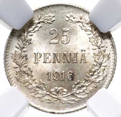 купить 25 пенни (pennia) 1916 S в слабе ННР MS65