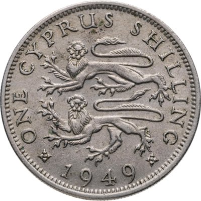 купить Кипр 1 шиллинг (shilling) 1949