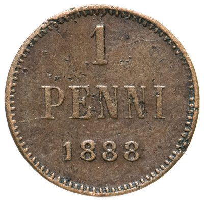 купить 1 пенни (penni) 1888