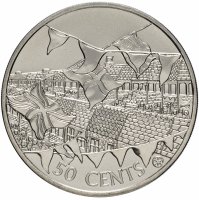 купить Остров Кука 50 центов 2002 "50 лет правления Королевы Елизаветы II"