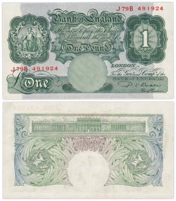 купить Англия 1 фунт 1949-1955 (Pick 368b)