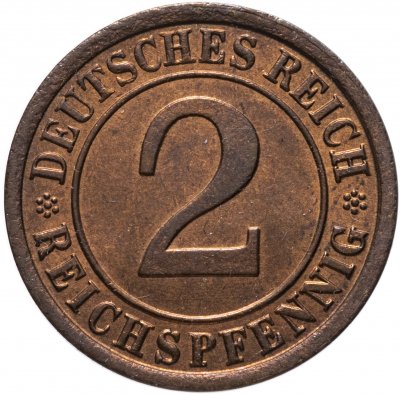 купить Германия, Веймарская республика 2 рейхспфеннига 1925 A