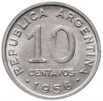 купить Аргентина 10 сентаво (centavos) 1956