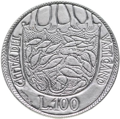 купить Ватикан 100 лир (lire) 1975 Лето Господне