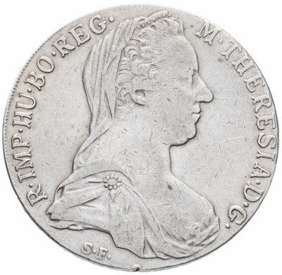 купить Рестрайк талера Марии Терезии 1780 года