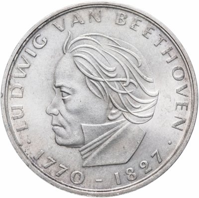 купить Германия 5 марок 1970 "200 лет со дня рождения Людвига ван Бетховена"
