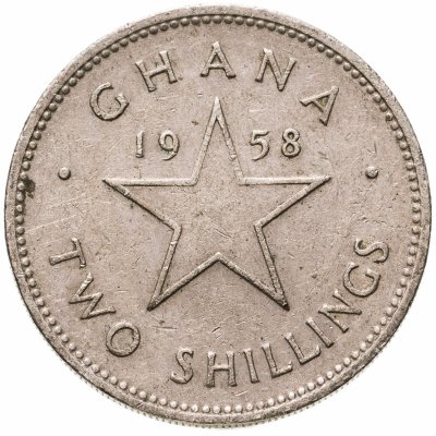 купить Гана 2 шиллинга (shillings) 1958