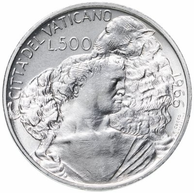 купить Ватикан 500 лир (lire) 1966