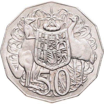 купить Австралия 50 центов (cents) 1969