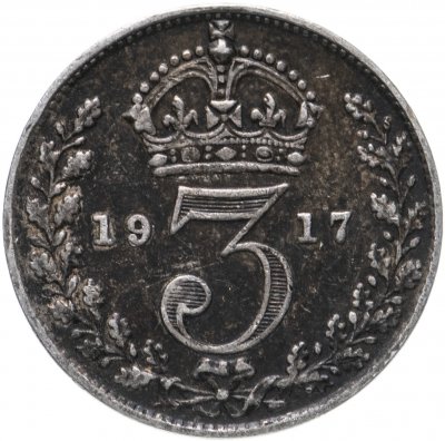 купить Великобритания 3 пенса (pence) 1917