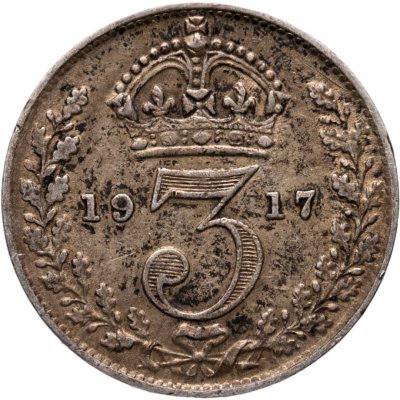 купить Великобритания 3 пенса (pence) 1917