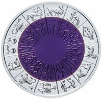 Купить Латвия 1 лат (lats) 2007 "Монета времени II" в футляре с сертификатом