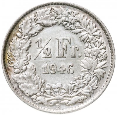 купить Швейцария 1/2 франка (franc) 1946