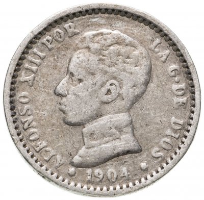 купить Испания 50 сентимо (centimos) 1904 (Альфонсо XIII)