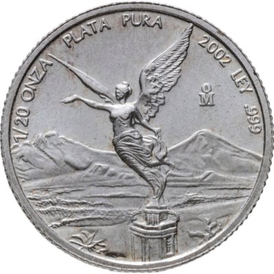 купить Мексика либертад (1/20 унции, libertad) 2002 Серебряная инвестиционная монета "Свобода"
